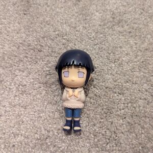Anime Chibi Figure with Blue Hair